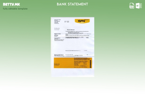 модерен стил Новозеландски AMI доказ за адреса на шаблон за извод од банка